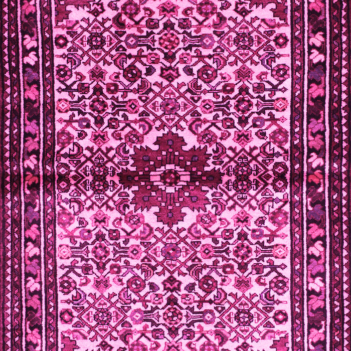 Machine Washable Persian Pink Traditional Rug, wshtr341pnk