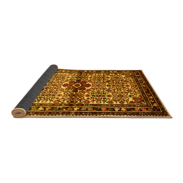 Sideview of Persian Yellow Traditional Rug, tr341yw