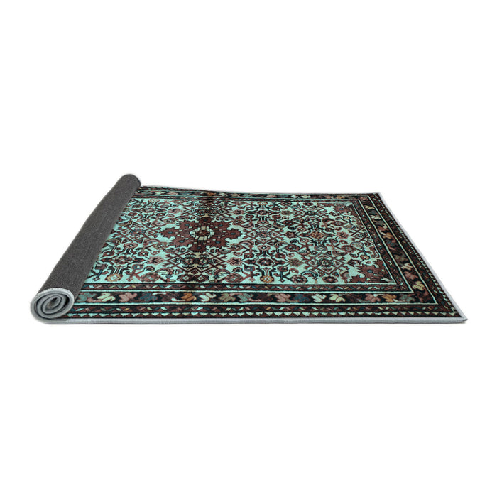 Sideview of Persian Light Blue Traditional Rug, tr341lblu