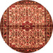 Machine Washable Persian Orange Traditional Area Rugs, wshtr341org