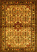 Machine Washable Persian Yellow Traditional Rug, wshtr341yw