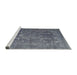 Sideview of Machine Washable Traditional Purple Navy Blue Rug, wshtr3420