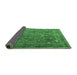 Sideview of Persian Emerald Green Traditional Rug, tr3420emgrn