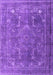 Machine Washable Persian Purple Traditional Area Rugs, wshtr3420pur