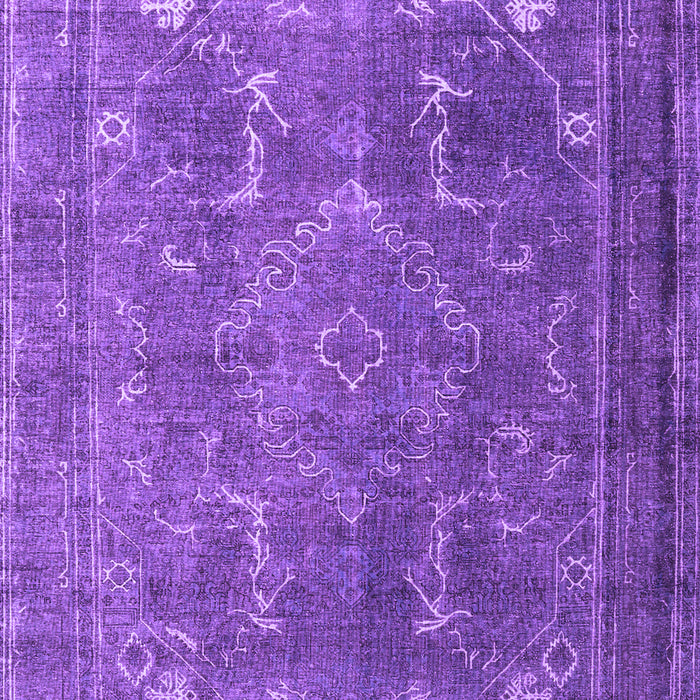 Machine Washable Persian Purple Traditional Area Rugs, wshtr3420pur