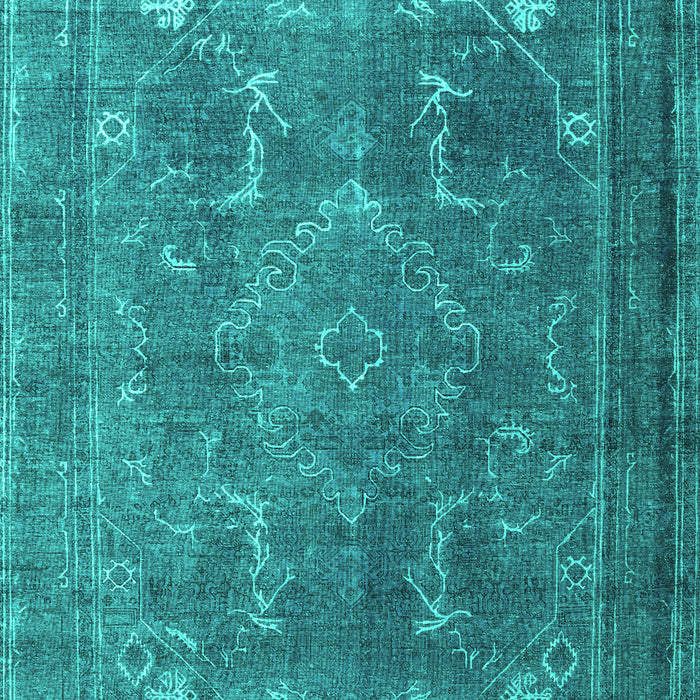 Machine Washable Persian Turquoise Traditional Area Rugs, wshtr3420turq