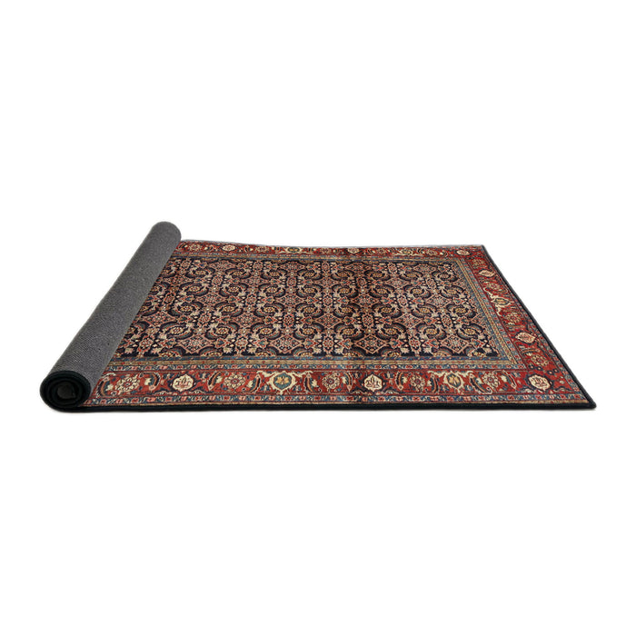 Sideview of Traditional Camel Brown Persian Rug, tr3421