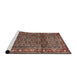 Sideview of Machine Washable Traditional Camel Brown Rug, wshtr3421