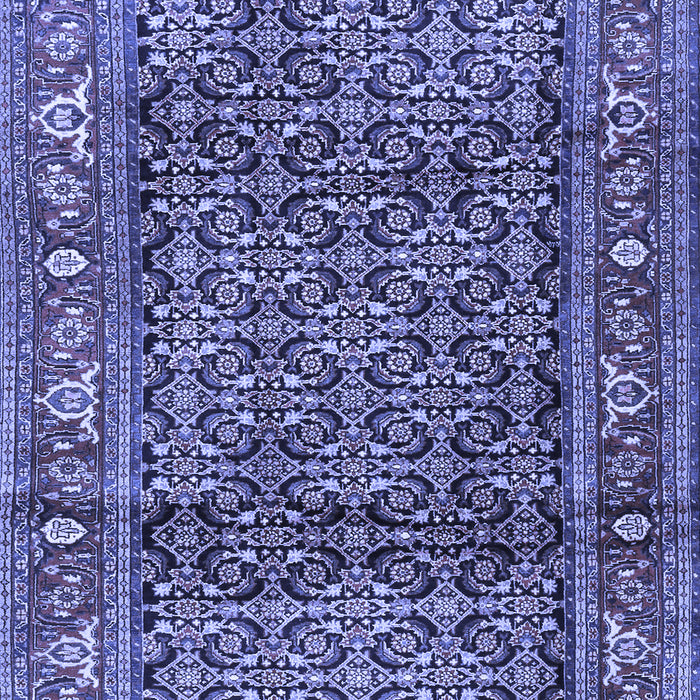 Machine Washable Persian Blue Traditional Rug, wshtr3421blu
