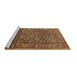 Sideview of Machine Washable Persian Brown Traditional Rug, wshtr3421brn