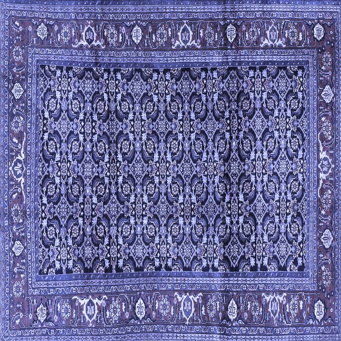 Square Persian Blue Traditional Rug, tr3421blu