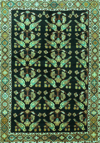 Persian Turquoise Traditional Rug, tr3422turq