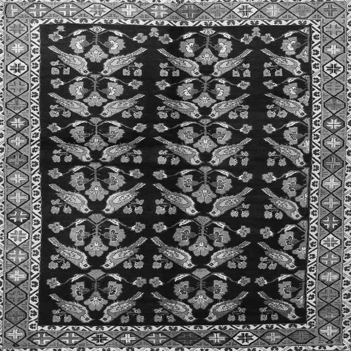 Serging Thickness of Persian Gray Traditional Rug, tr3422gry