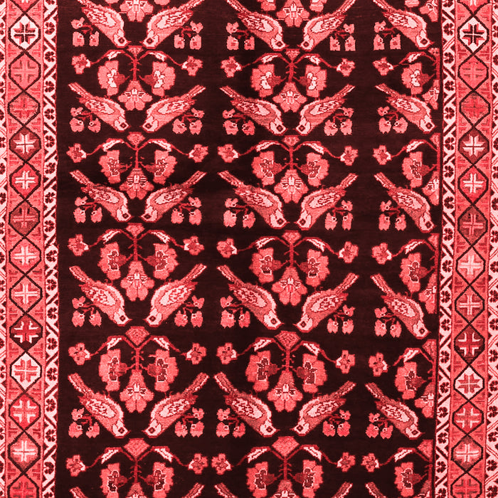 Machine Washable Persian Red Traditional Rug, wshtr3422red