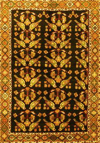 Persian Yellow Traditional Rug, tr3422yw