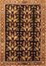 Machine Washable Persian Brown Traditional Rug, wshtr3422brn