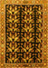 Machine Washable Persian Yellow Traditional Rug, wshtr3422yw