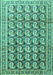 Machine Washable Persian Turquoise Traditional Area Rugs, wshtr3423turq