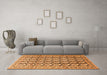 Machine Washable Persian Orange Traditional Area Rugs in a Living Room, wshtr3423org