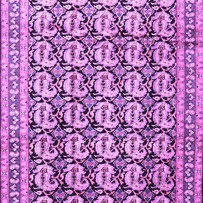 Machine Washable Persian Purple Traditional Area Rugs, wshtr3423pur
