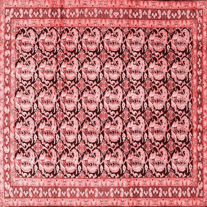 Machine Washable Persian Red Traditional Rug, wshtr3423red