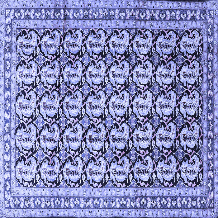 Square Persian Blue Traditional Rug, tr3423blu