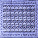 Square Persian Blue Traditional Rug, tr3423blu