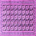 Square Persian Purple Traditional Rug, tr3423pur