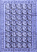 Machine Washable Persian Blue Traditional Rug, wshtr3423blu