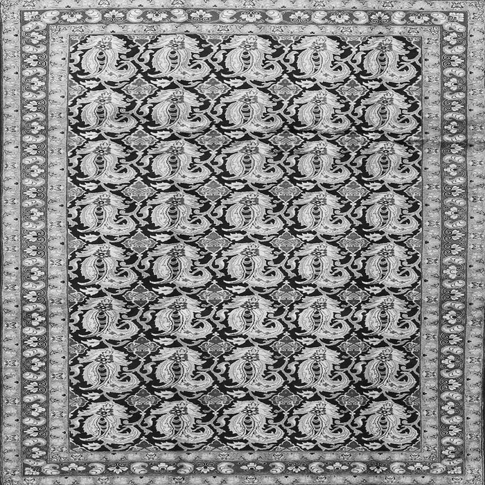 Serging Thickness of Persian Gray Traditional Rug, tr3423gry