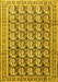 Machine Washable Persian Yellow Traditional Rug, wshtr3423yw