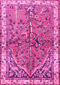 Animal Pink Traditional Rug, tr3424pnk