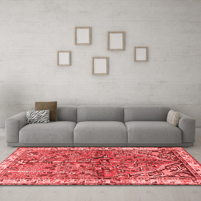 Traditional Red Washable Rugs