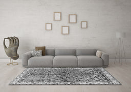 Machine Washable Animal Gray Traditional Rug in a Living Room,, wshtr3424gry