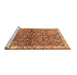 Sideview of Machine Washable Animal Brown Traditional Rug, wshtr3424brn