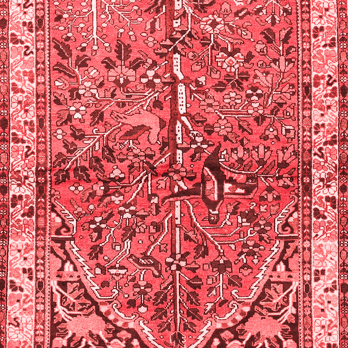 Machine Washable Animal Red Traditional Rug, wshtr3424red