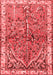 Animal Red Traditional Area Rugs