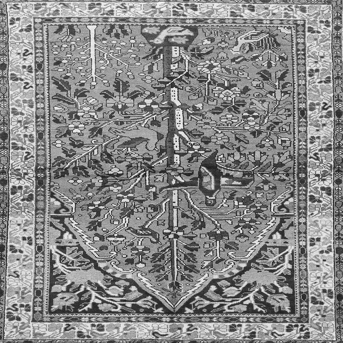 Serging Thickness of Animal Gray Traditional Rug, tr3424gry