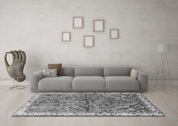 Machine Washable Animal Gray Traditional Rug in a Living Room,, wshtr3425gry