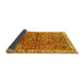 Sideview of Animal Yellow Traditional Rug, tr3425yw