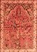 Animal Orange Traditional Rug, tr3425org