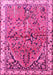 Machine Washable Animal Pink Traditional Rug, wshtr3425pnk