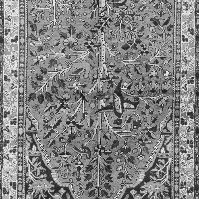 Serging Thickness of Machine Washable Animal Gray Traditional Rug, wshtr3425gry