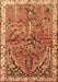 Animal Brown Traditional Rug, tr3425brn