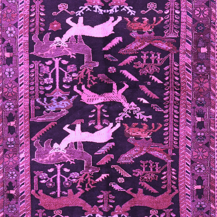 Animal Purple Traditional Rug, tr3426pur