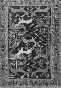 Animal Gray Traditional Rug, tr3426gry