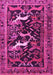 Animal Pink Traditional Rug, tr3426pnk