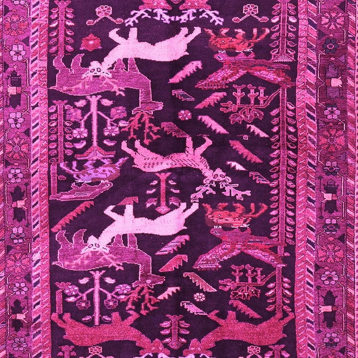 Animal Pink Traditional Rug, tr3426pnk