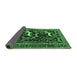 Sideview of Animal Emerald Green Traditional Rug, tr3426emgrn