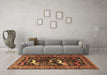 Machine Washable Animal Brown Traditional Rug in a Living Room,, wshtr3426brn